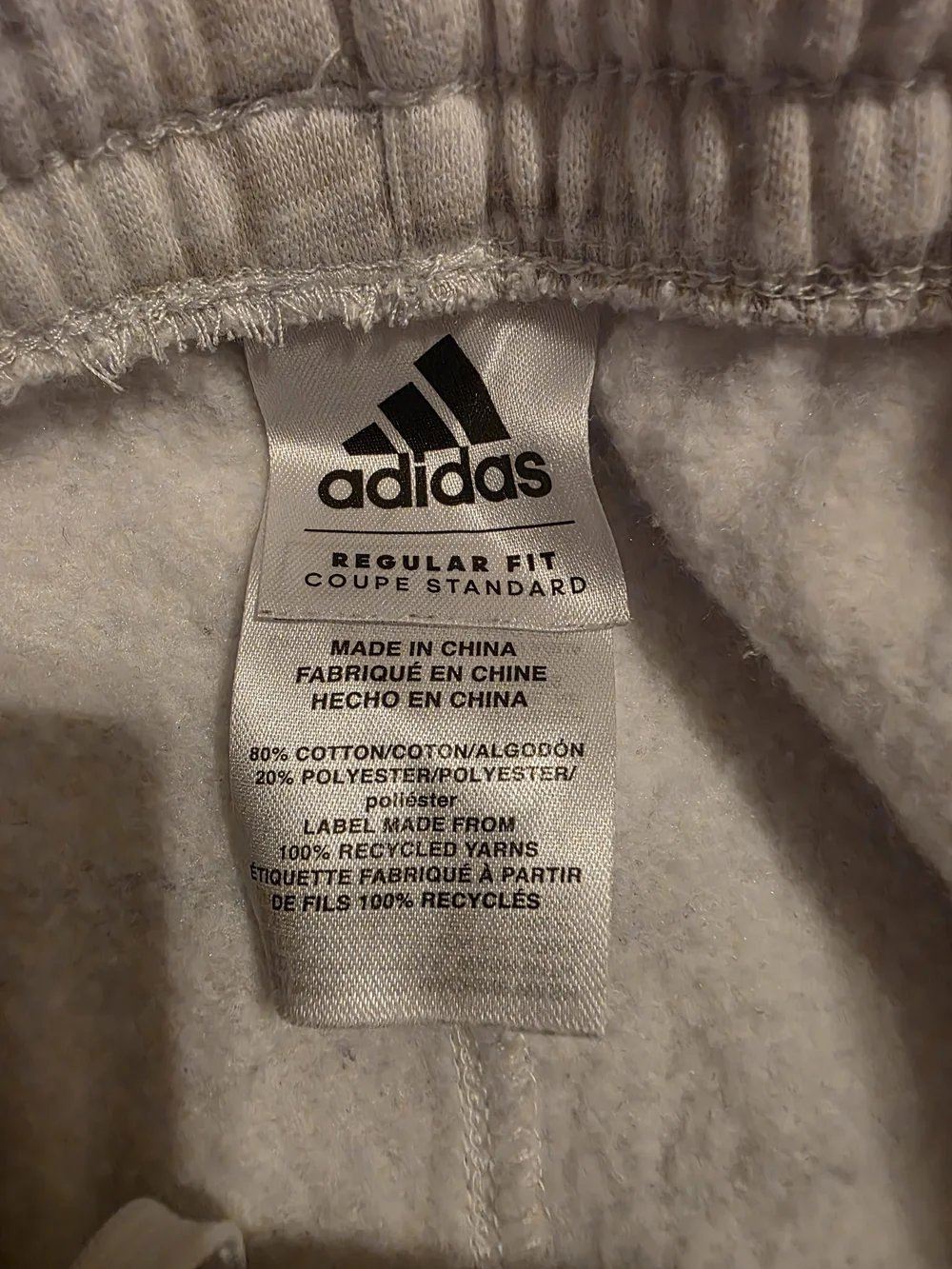Boy adidas Light Gray Camo Jogger Sweatpants
